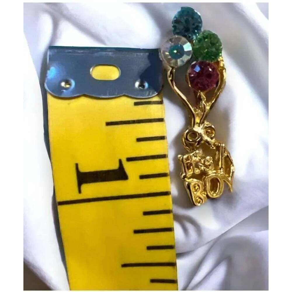 "It's A Boy" Balloon Rhinestone Pin - Picture 6 of 6